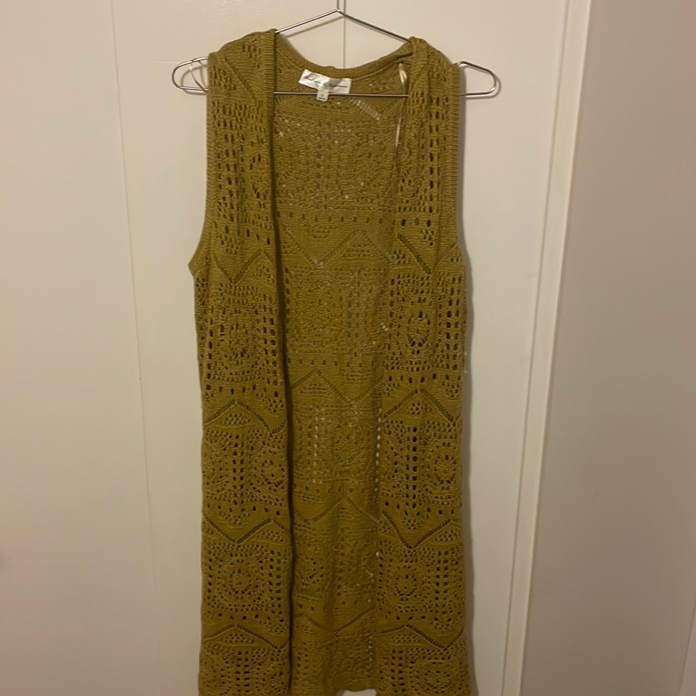 Knitted Green Vest Dress